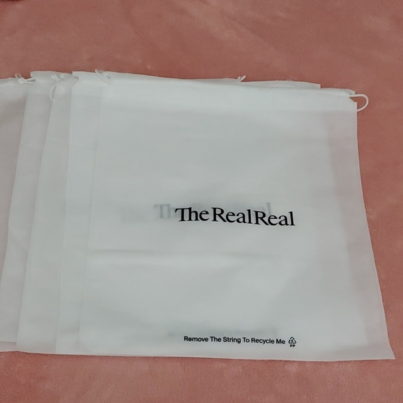 Large size Lot 30 The realreal dustbag white drawstring organizer travel… - Picture 3 of 7